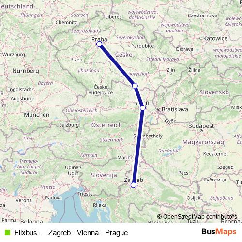Flixbus bus Line Map
