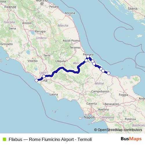 Flixbus bus Line Map