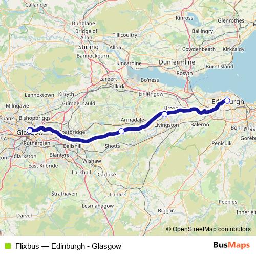 Flixbus bus Line Map