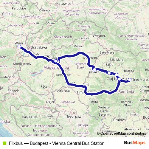 Flixbus bus Line Map