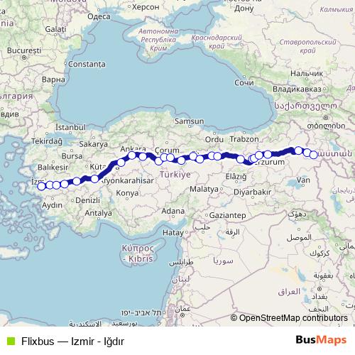 Flixbus bus Line Map