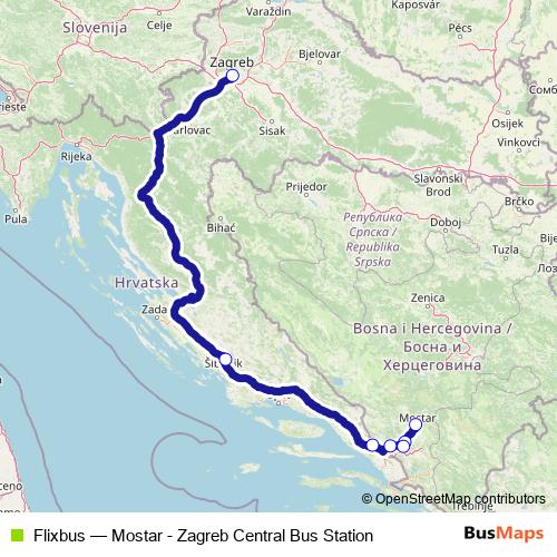 Flixbus bus Line Map