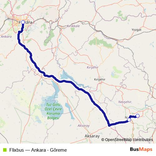 Flixbus bus Line Map