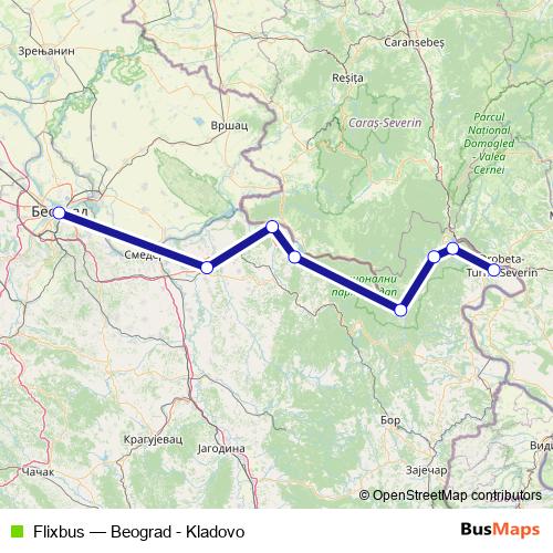 Flixbus bus Line Map