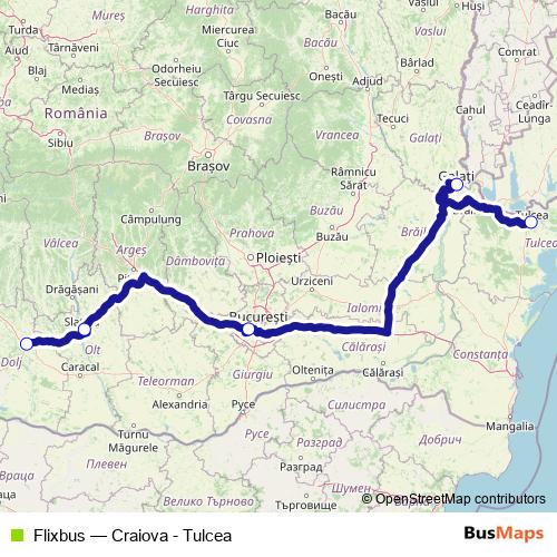Flixbus bus Line Map