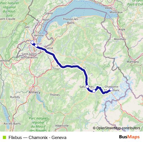Flixbus bus Line Map