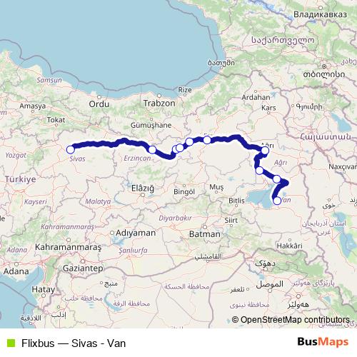 Flixbus bus Line Map