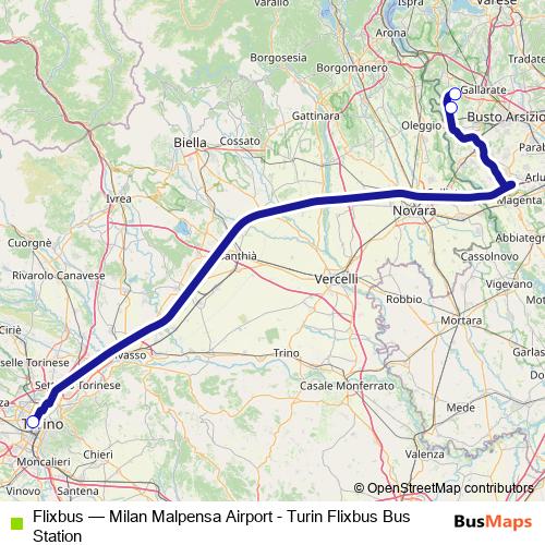 Flixbus bus Line Map