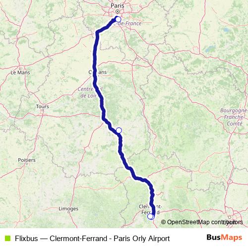 Flixbus bus Line Map