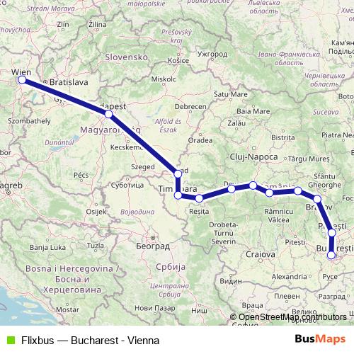 Flixbus bus Line Map