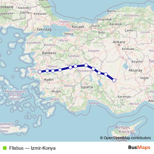 Flixbus bus Line Map