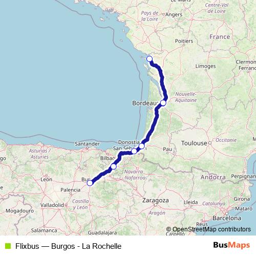Flixbus bus Line Map