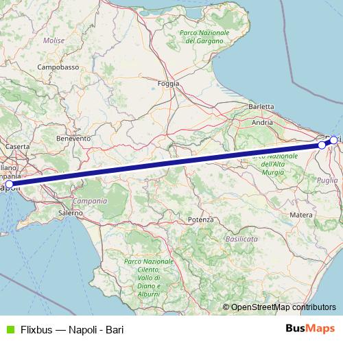 Flixbus bus Line Map