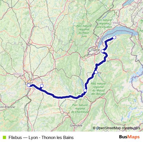 Flixbus bus Line Map