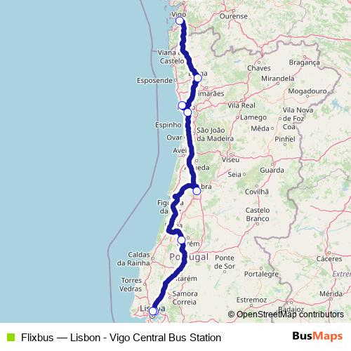 Flixbus bus Line Map