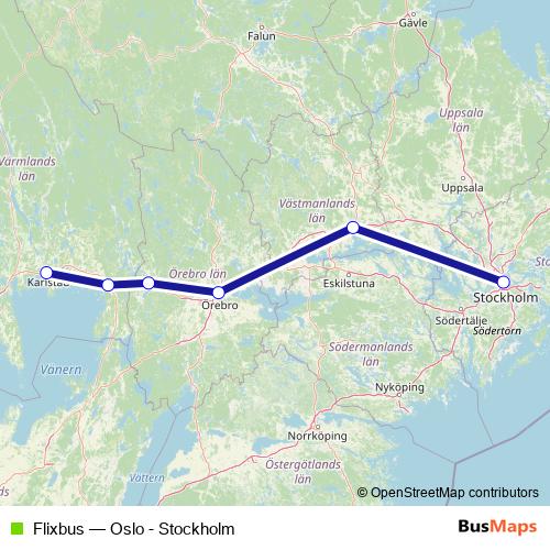 Flixbus bus Line Map