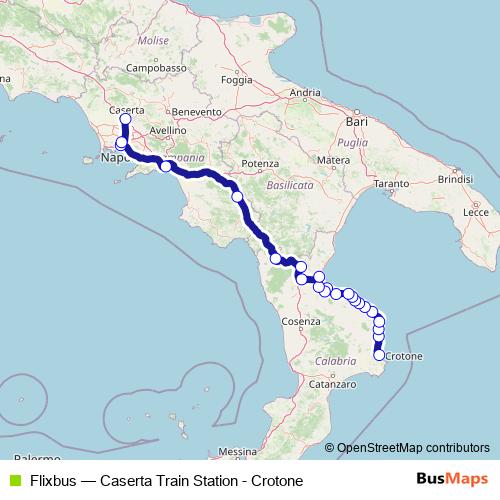 Flixbus bus Line Map
