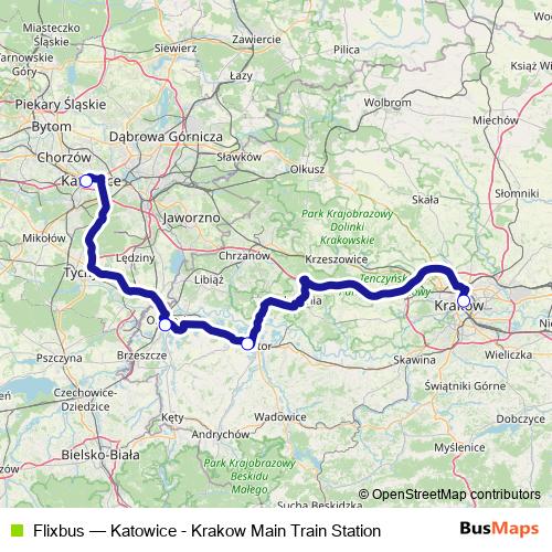 Flixbus bus Line Map