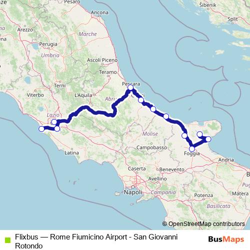 Flixbus bus Line Map