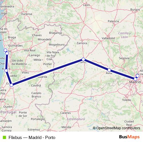 Flixbus bus Line Map
