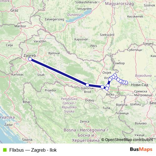 Flixbus bus Line Map