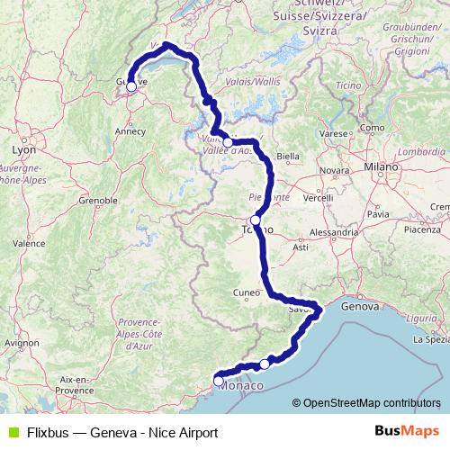 Flixbus bus Line Map