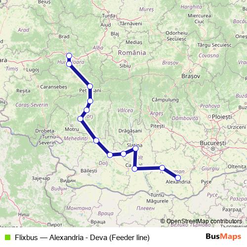 Flixbus bus Line Map