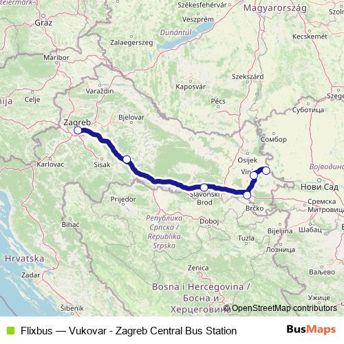 Flixbus bus Line Map