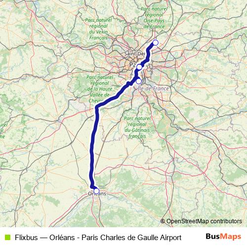 Flixbus bus Line Map