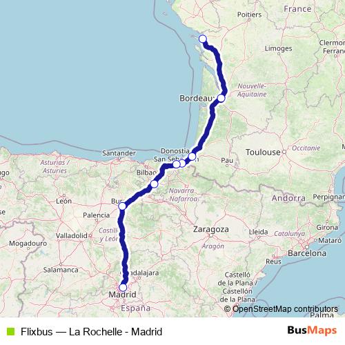 Flixbus bus Line Map