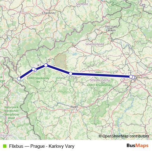 Flixbus bus Line Map