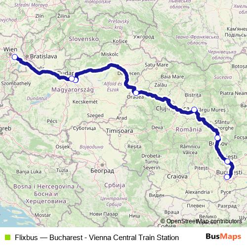 Flixbus bus Line Map