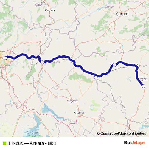 Flixbus bus Line Map