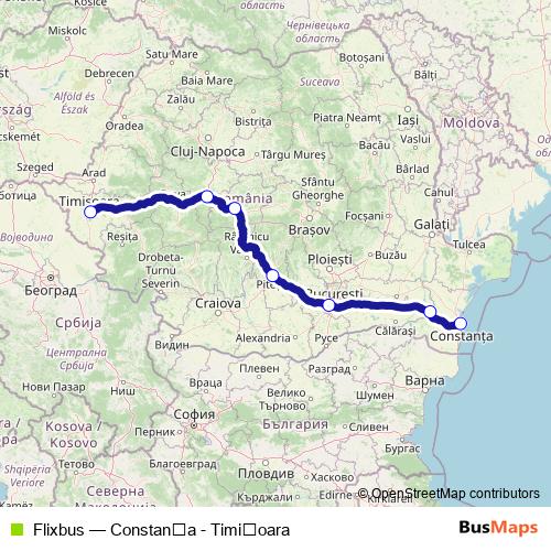 Flixbus bus Line Map