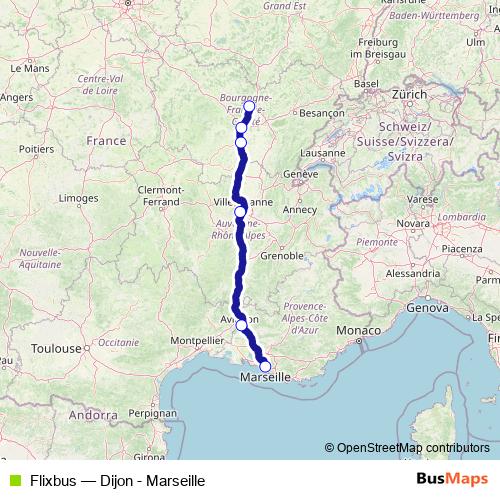 Flixbus bus Line Map