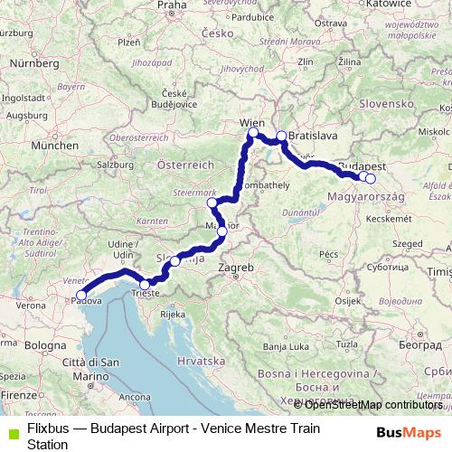 Flixbus bus Line Map