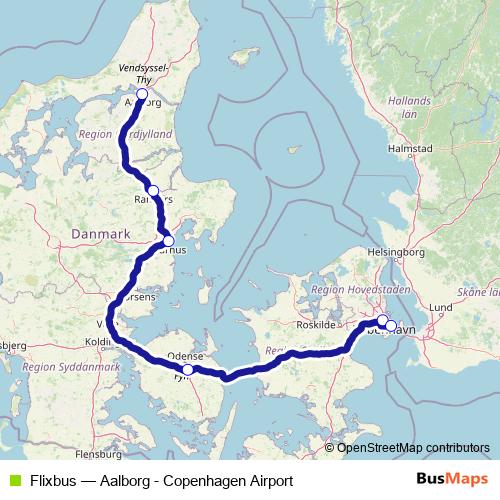 Flixbus bus Line Map