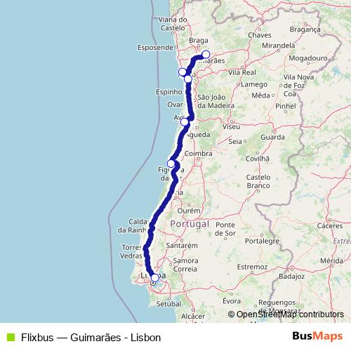 Flixbus bus Line Map