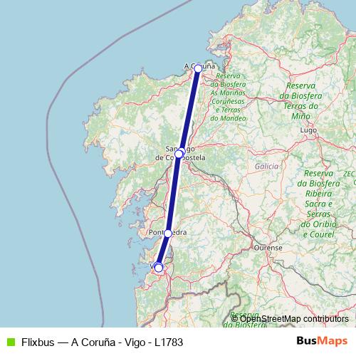 Flixbus bus Line Map