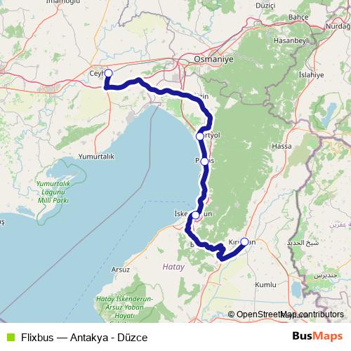 Flixbus bus Line Map