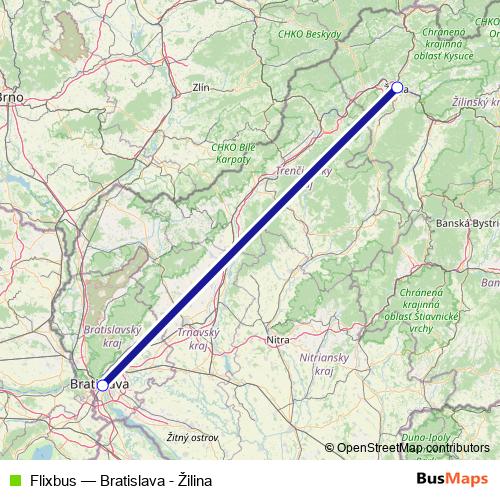 Flixbus bus Line Map
