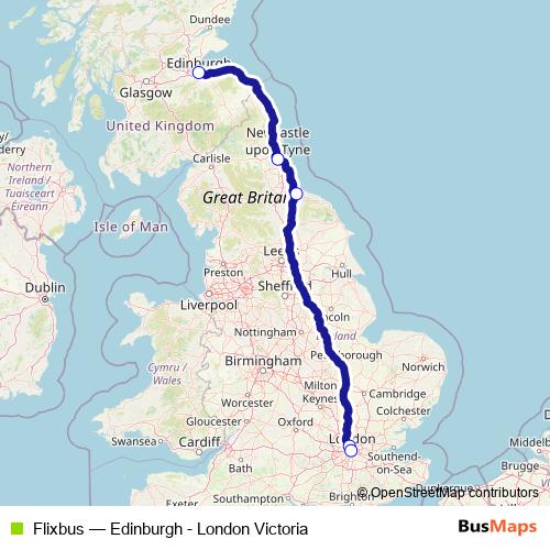 Flixbus bus Line Map