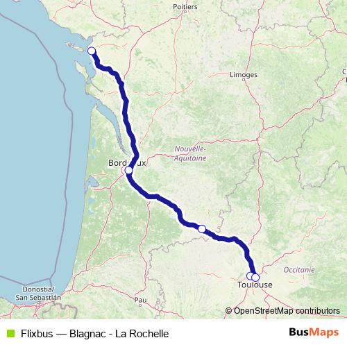 Flixbus bus Line Map