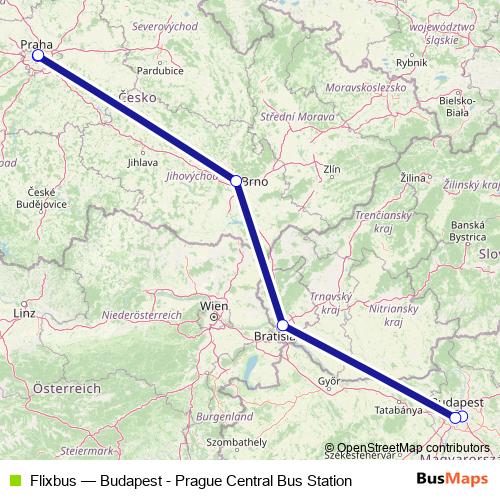 Flixbus bus Line Map