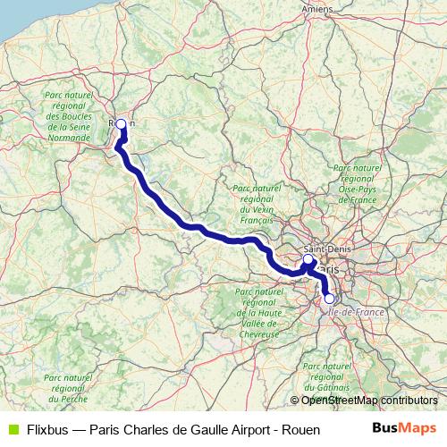 Flixbus bus Line Map