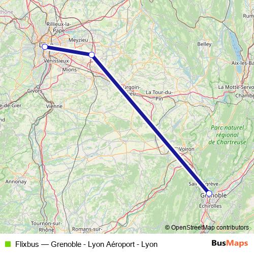 Flixbus bus Line Map
