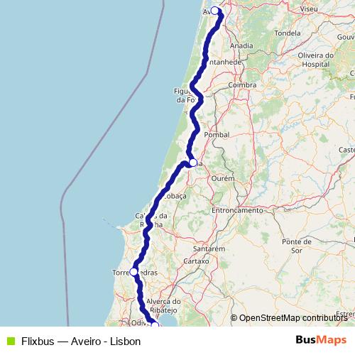 Flixbus bus Line Map