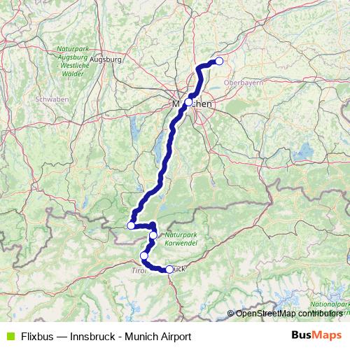 Flixbus bus Line Map