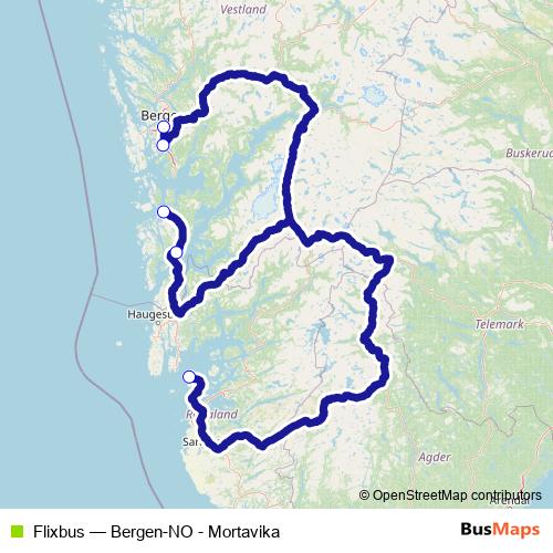 Flixbus bus Line Map