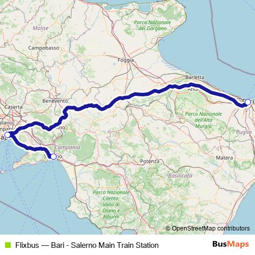 Flixbus bus Line Map